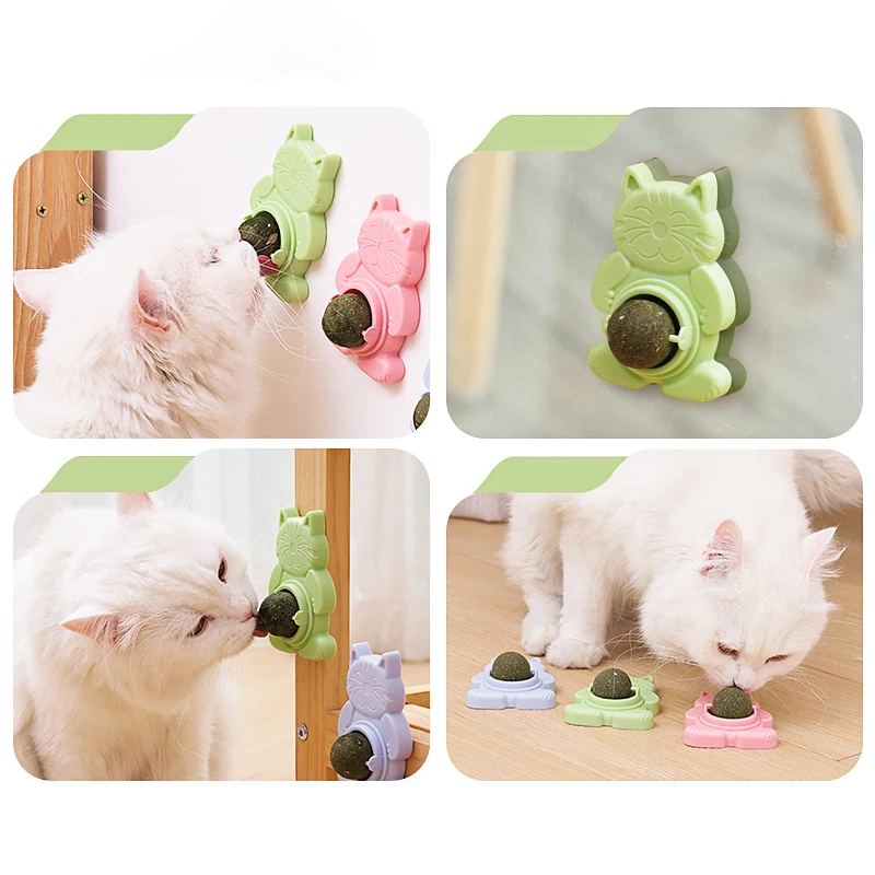 HOOPET Игрушка для кошек "Мячик" - забавный предмет для жевания, лижущий палочку, припасы для укрепления зубов, а также самоисцеляющиеся лакомства.