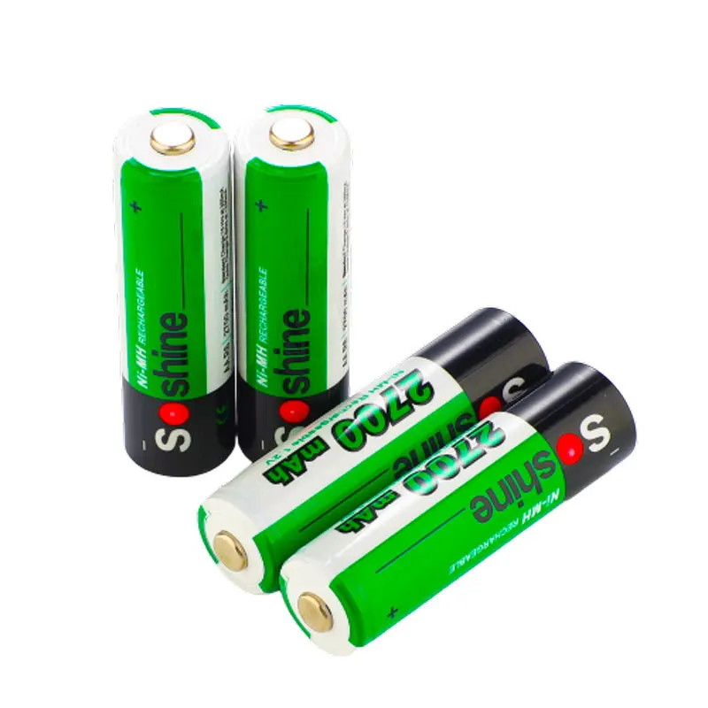 Soshine перезаряжаемые батарейки Ni-MH AAA 1100mAh AA 2700mAh