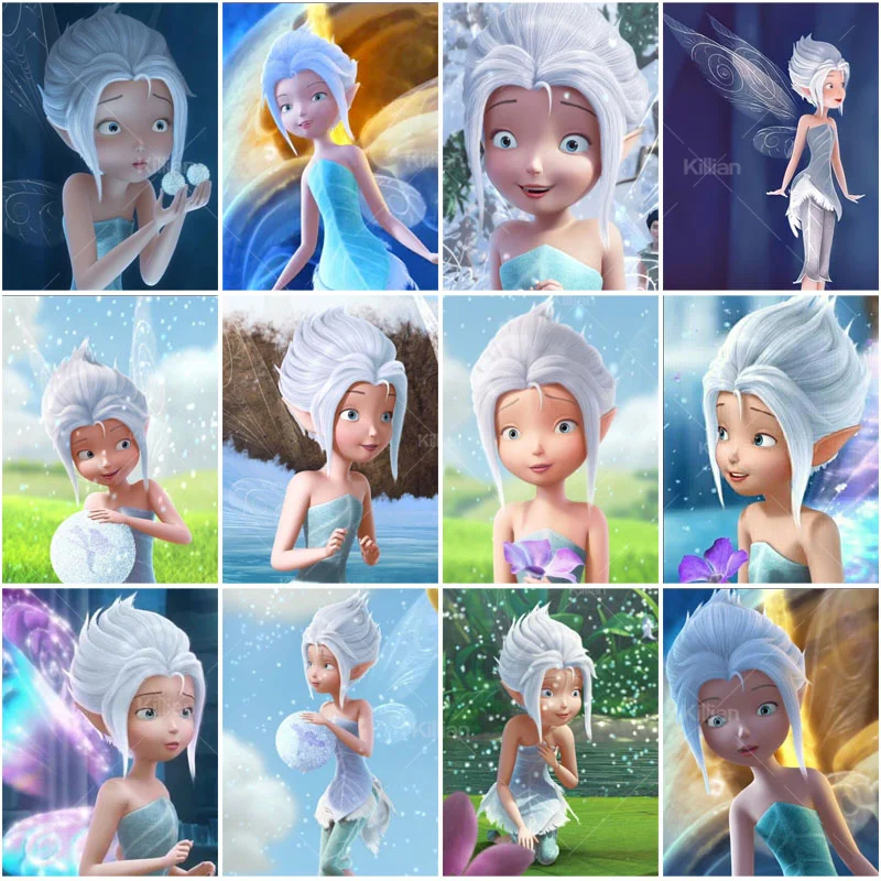 

Disney Cartoon Fairies Secret of the Wings Periwinkle Diamond Painting Cross Stitch Rhinestone Picture Mosaic Art Kit Home Decor