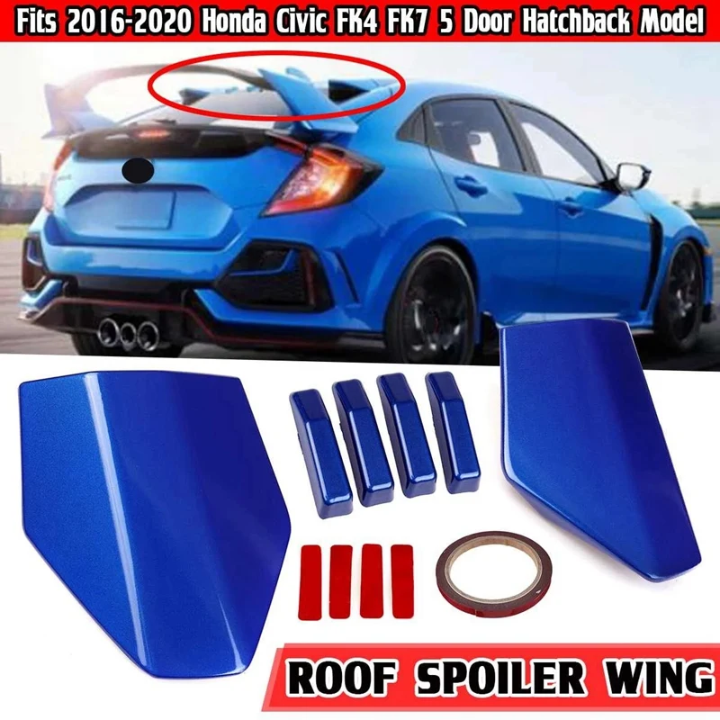 

New Car Rear Roof Spoiler Wing Spoiler Cover For Honda Civic FK4 FK7 5Door Hatchback 2016-2020 Wing Spoiler
