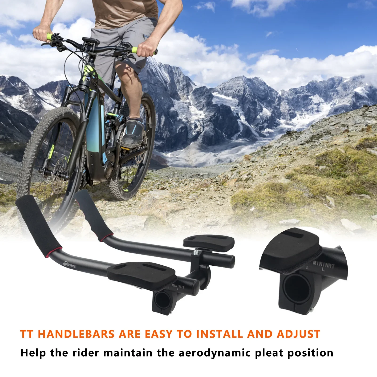 Велосипедный руль комфортный TT triathlons