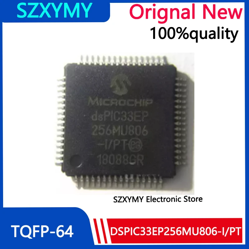 

(1 шт.) 100% новый DSPIC33EP256MU806-I/PT QFP-64 dsPIC33EP256MU806-I/PT DSPIC33EP256 QFP64 чипсет