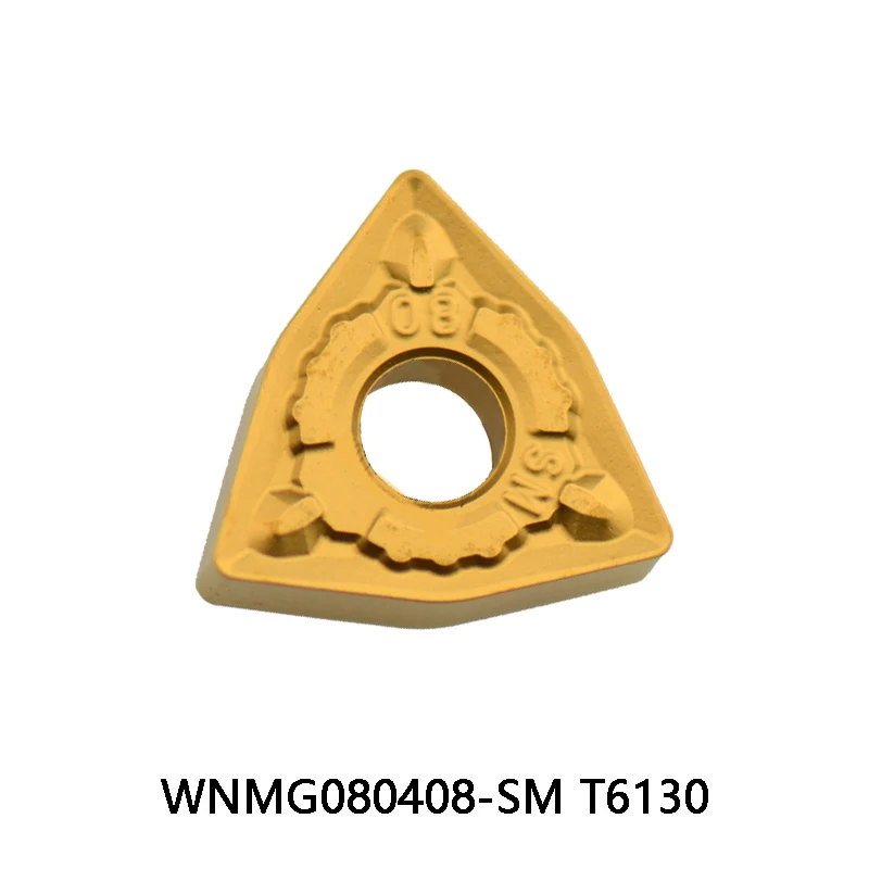 

WNMG 080408 10pcs Original WNMG080408-SM T6130 Carbide Inserts Lathe Cutter CNC WNMG080408 SM Machined Cutting Blades Turning