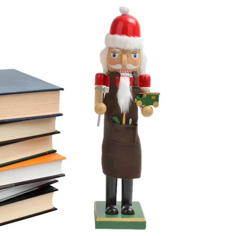 

Christmas Nutcrackers Red Wooden Nutcracker Toy Soldier With Golf Festive Collectible Nutcracker Gifts For Indoor Winter Table
