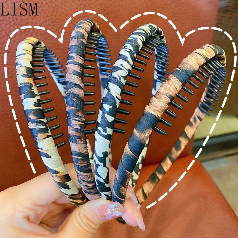 

Korean Style Retro Toothed Non-Slip Headband Broken Hair Bang Hairpin Face Wash Makeup Headband Outdoor All-Matching Hairware