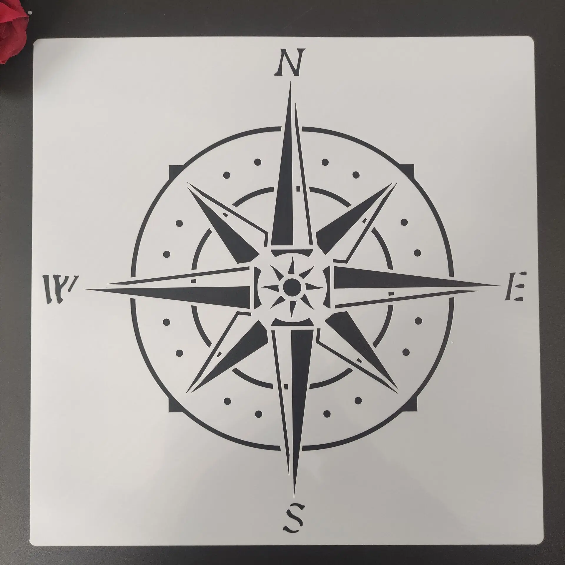 

30 * 30cm DIY reusable molds laser cut painting stencils floor tile fabric wall mold furniture mandala painting stencils N28