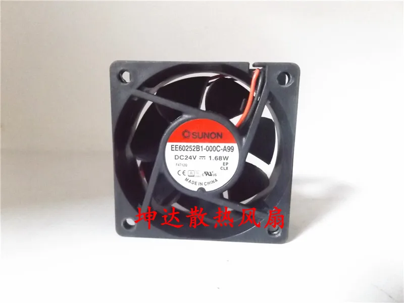 

SUNON EE60252B1-000C-A99 DC 24V 1.68A 60x60x25mm 2-Wire Server Cooling Fan