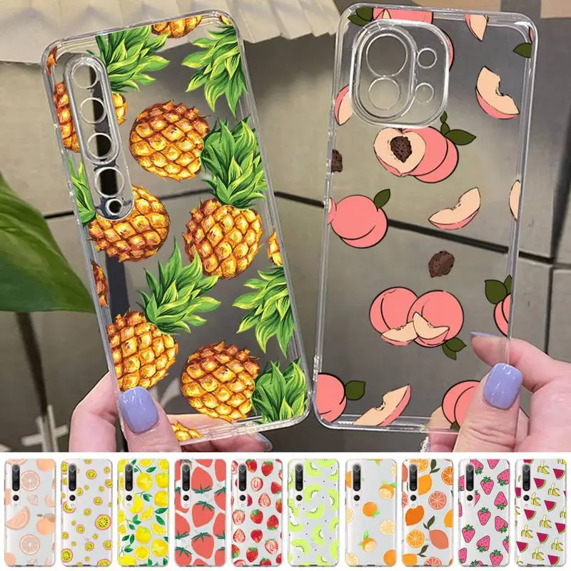 

Cute Peach Lemon Strawberry Fruit Phone Case for Samsung S20 ULTRA S30 for Redmi 8 for Xiaomi Note10 for Huawei Y6 Y5 cover