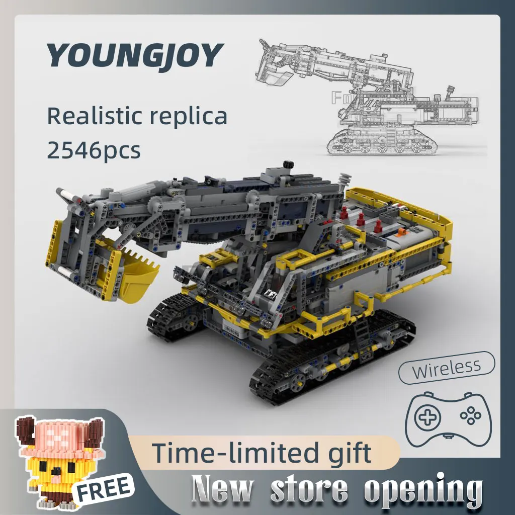 

Moc-48114 большой экскаватор, большой экскаватор, игрушечный конструктор, кирпич может построить динамическую модель с дистанционным управлен...