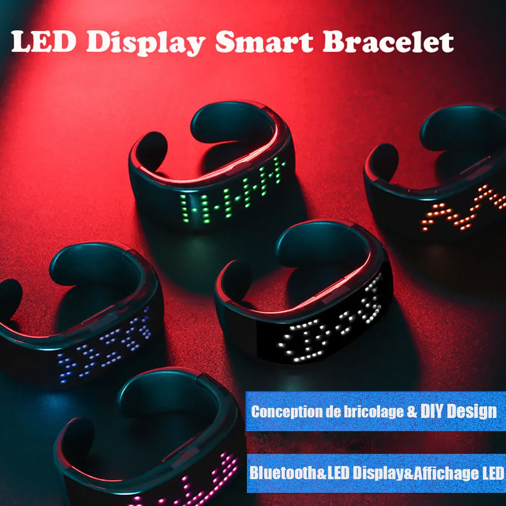 

LED Luminous Bracelet Flashing Wristband Nightclub Bar KTV Club Glow Stick Night Run Smart Watch New Year Christmas Party Props