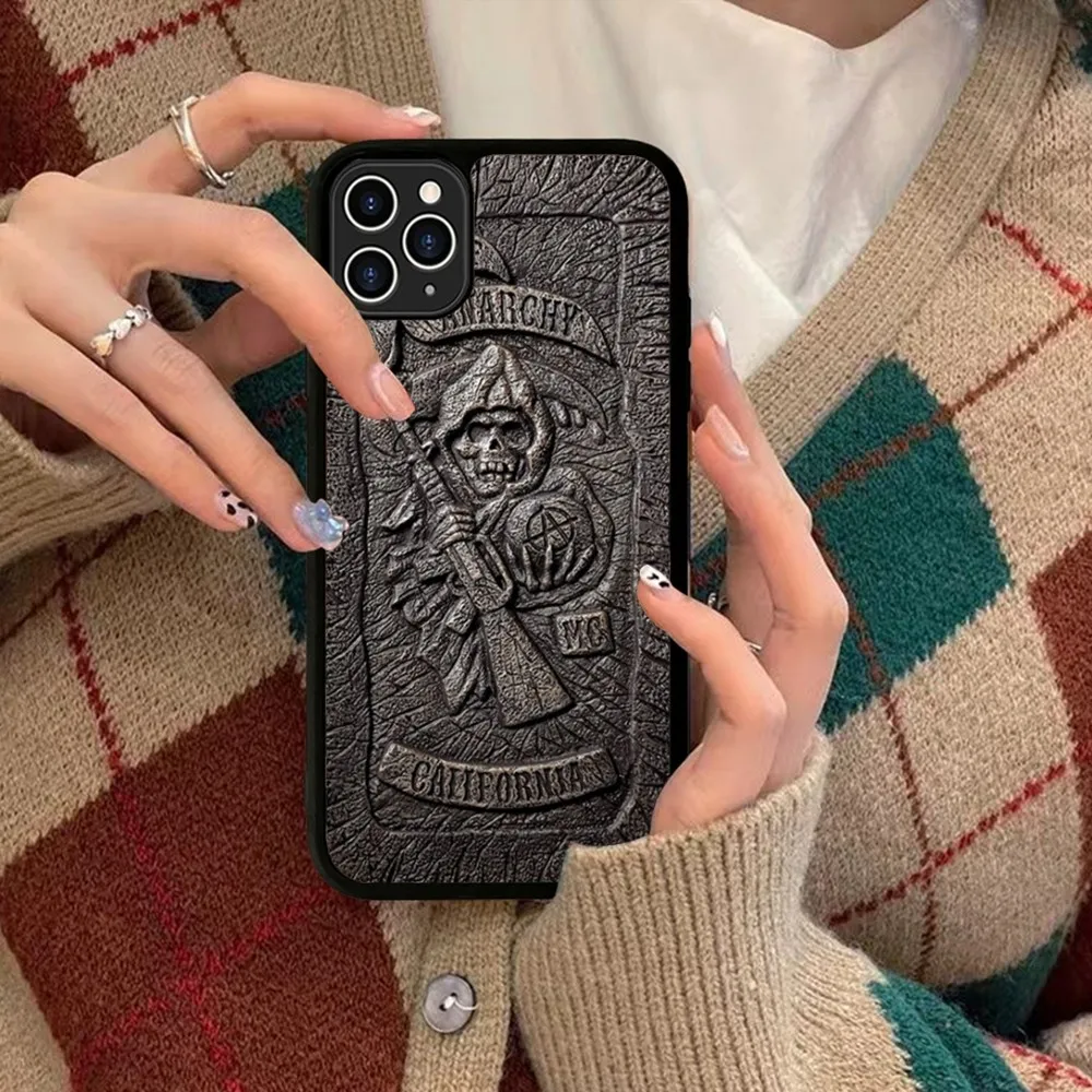 Чехол для телефона Sons Of Anarchy TV силиконовый чехол из ПК + ТПУ IPhone 11 12 13 14 15 16 Plus Pro Max
