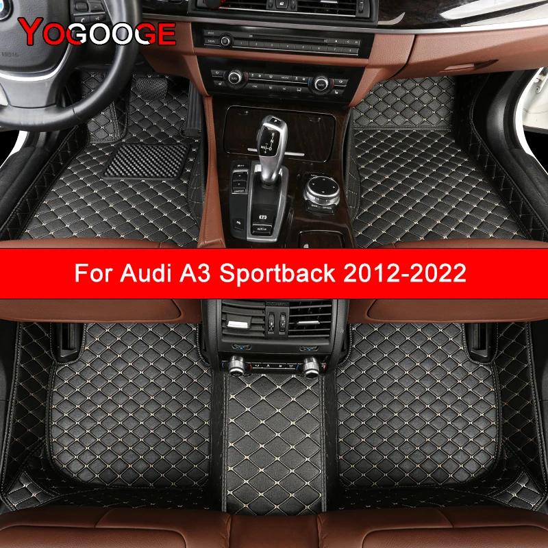 

Автомобильные коврики YOGOOGE на заказ для Audi A3 Sportback 2012-2022 года, автомобильные аксессуары, ковер для ног