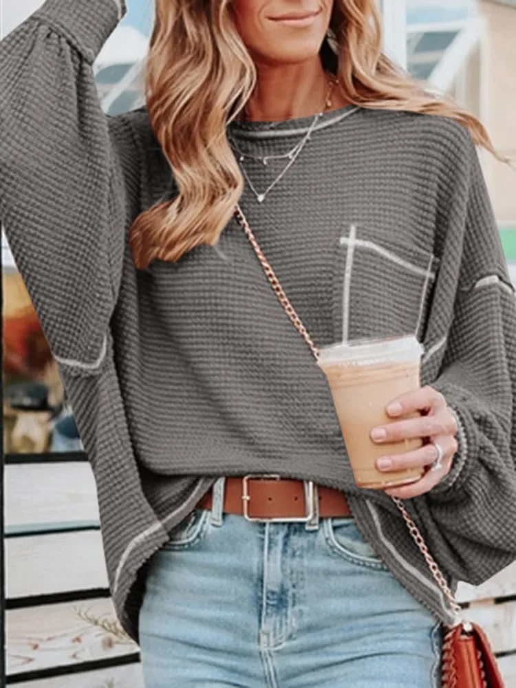 

Осенняя цветная Лоскутная Блузка ZANZEA 2023, модная женская рубашка с длинным рукавом, Повседневная свободная туника, топы, блузки большого раз...