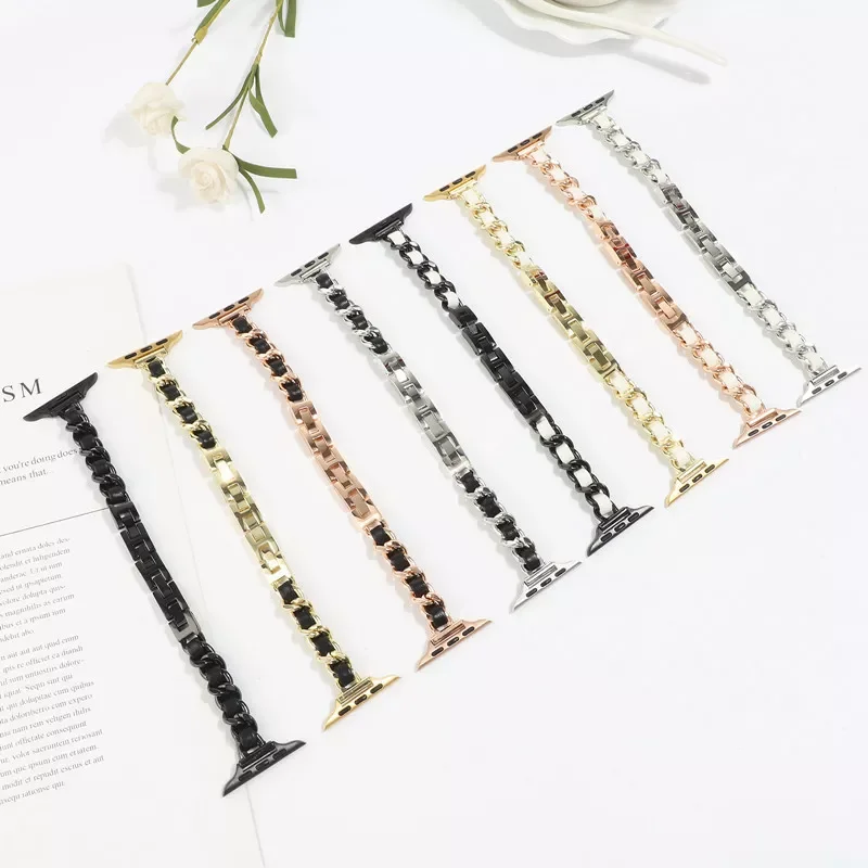 Stainless Steel Strap for Apple Watch Band 38mm 42mm 40mm 44mm Metal Bracelet for iWatch Series 6 SE 5 4 3 2 1 Replacement Strap