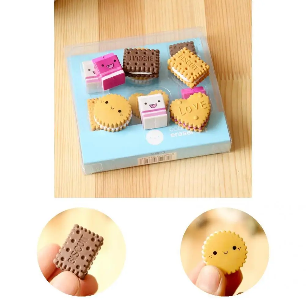 

Efficient 1 Box Durable School Party Favor Mini Eraser Labor-saving Rubber Eraser Charming Office Supplies