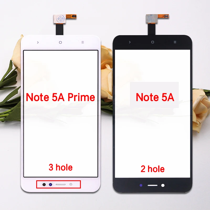 

10PCS New For Xiaomi Redmi Note 5A / Note 5A Prime Touch Screen Digitizer Sensor Panel LCD TouchScreen Front Glass Replace