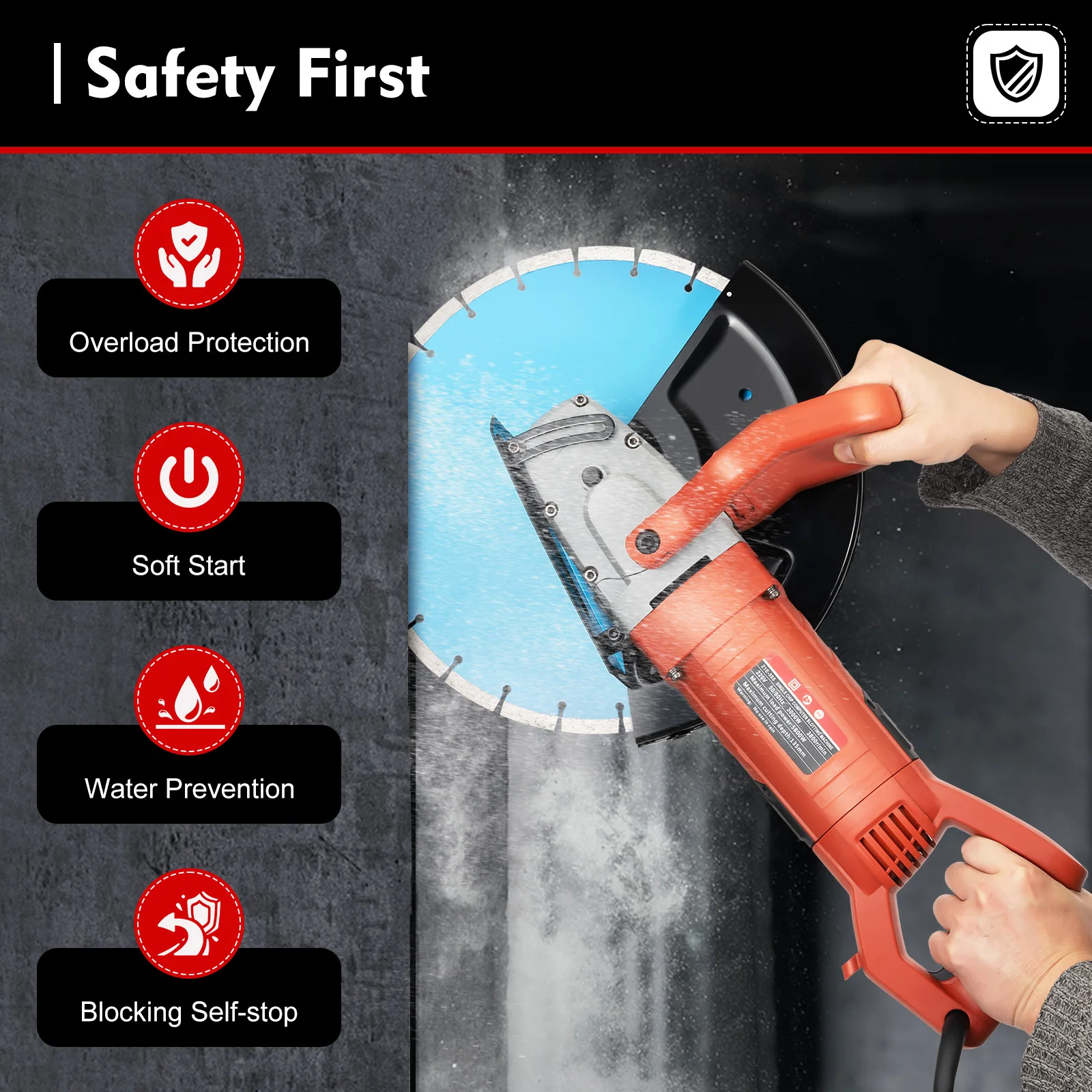 Электрическая фреза для пазов 3000 Вт циркулярная пила фрезерный станок стен