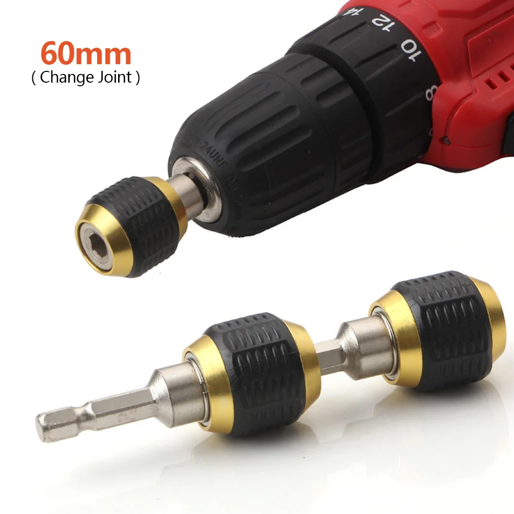 

Hexagonal Shank Quick Coupling Electric Drills 1/4 Inner Hex Self-locking Connecting Rod Drill Bit Holder Drill Chuck Adapter
