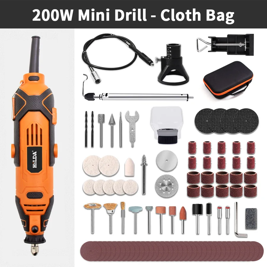 Высокомощный гравер HILDA электрическая дрель Гравировальный вращающийся