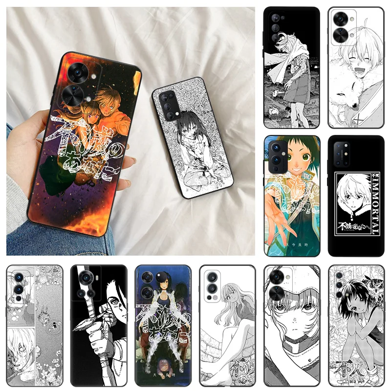 

Black Anti-Drop Phone Case For OnePlus 11 10 9 R 8 T Nord N20 N10 N200 N300 2T CE 5G Ace Pro To Your Eternity Anime Matte Cover