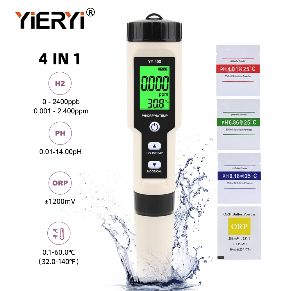 

Yieryi Тестер водородной воды 4 в 1