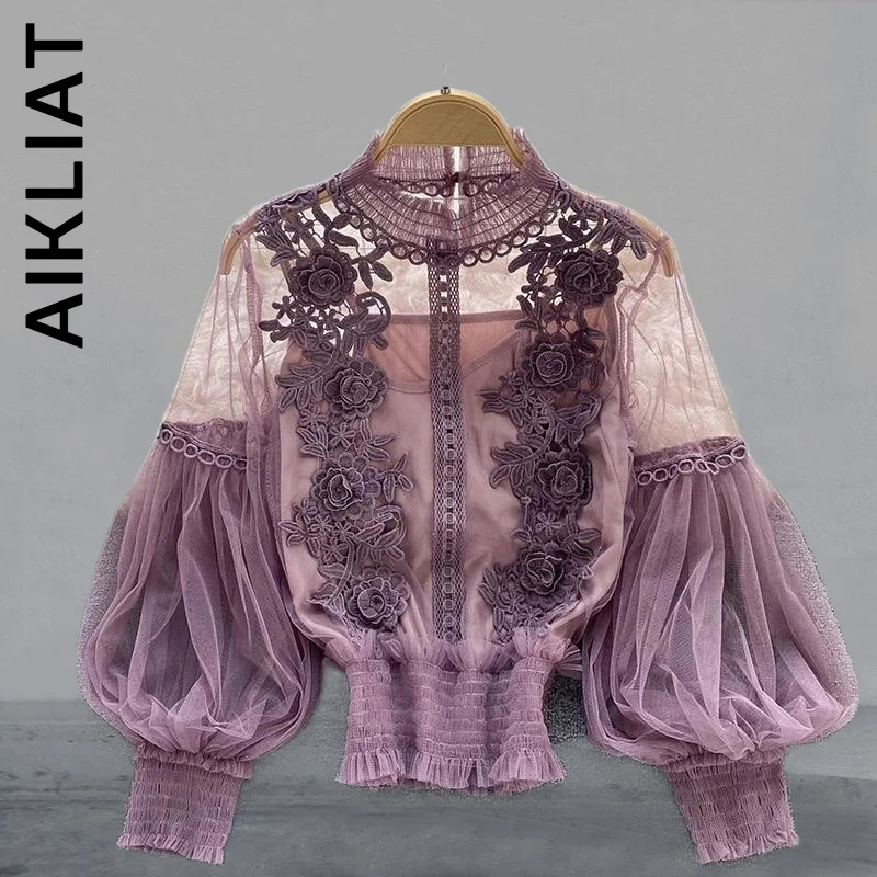

Aikliat Women 2022 Blouse Slim Party Lady Top Women Ladies Christmas Ladies Blouse Sexy Woman Blouses Simple Vintage Party Tops