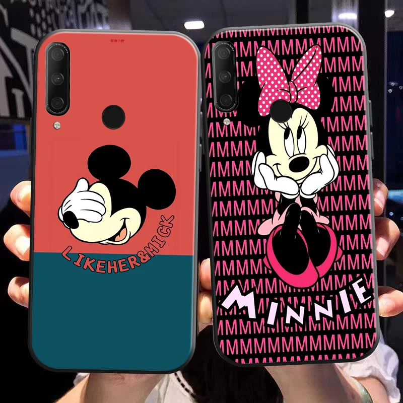 

Mickey Minnie Mouse Piuto For Huawei Honor 10X 9X Pro Lite Phone Case For Honor 8X Silicone Cover Funda Coque Back Black Soft