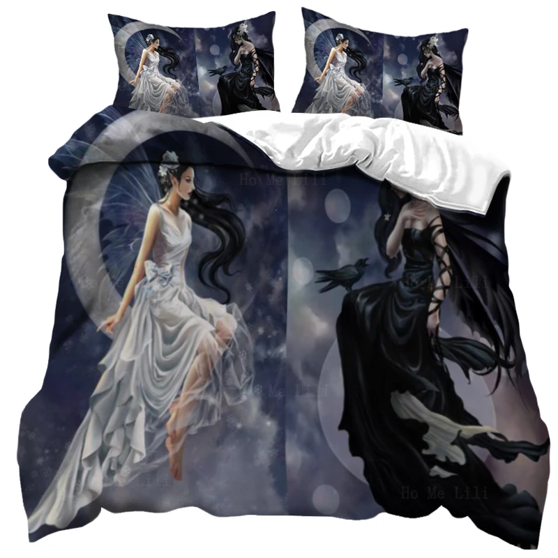 

Evil Dark Fairies And Angels Moon Fairy Fantasy Art Magical Creatures Gothic Duvet Cover By Ho Me Lili Bedding Decoration