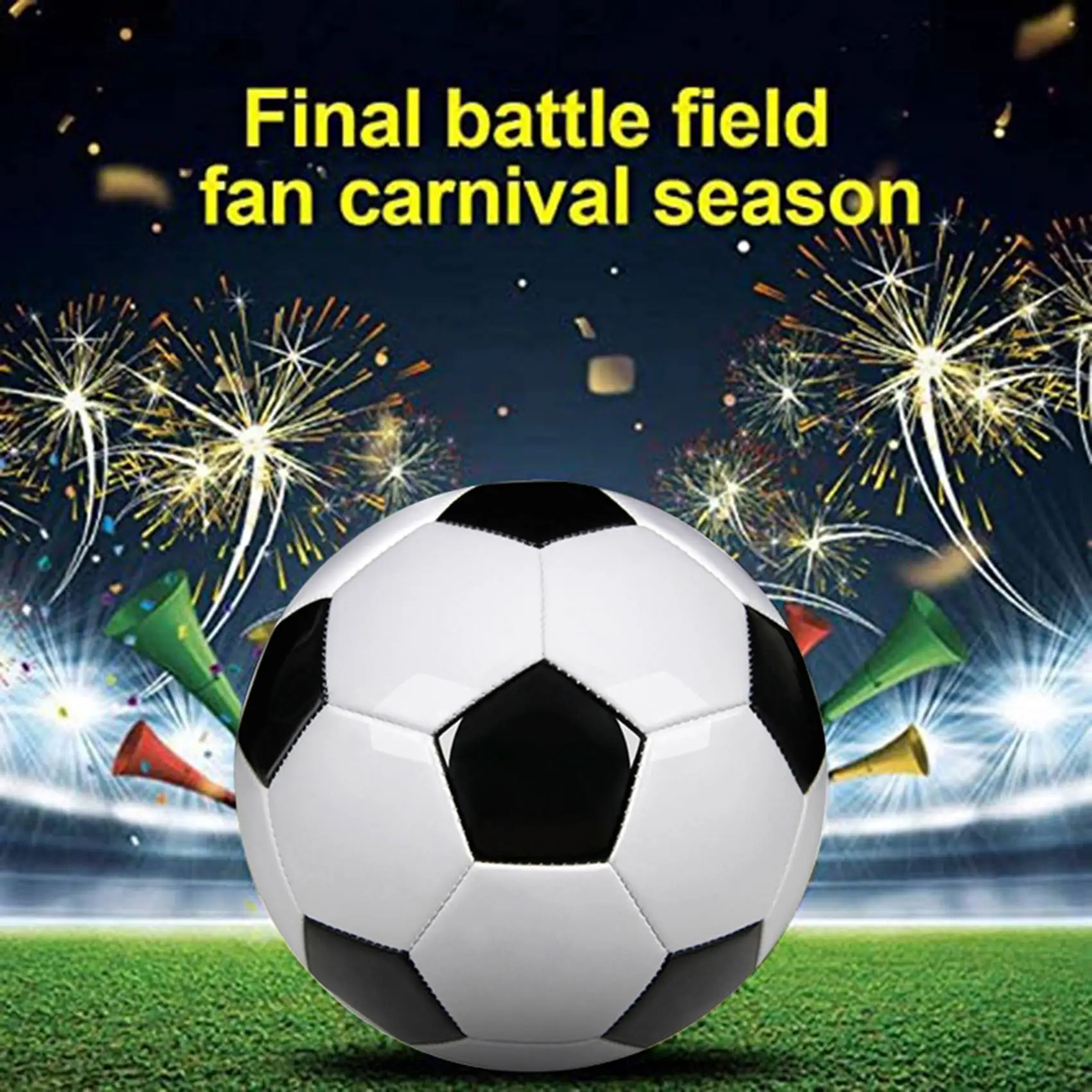 Размер 5 профессиональные тренировочные футбольные мячи цвет черный/белый гол