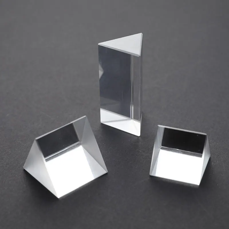 

Triangular Prism BK7 Optical Prisms Glass Physics Teaching Refracted Light Spectrum Rainbow Children Students Present
