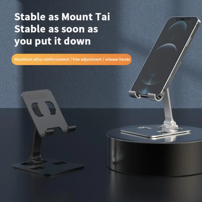 

1PC Mobile Phone Holder Adjustable Aluminum Alloy Phone Bracket Non-slip Tablet Stand For IPhone 13 12 Xiaomi Samsung Huawei