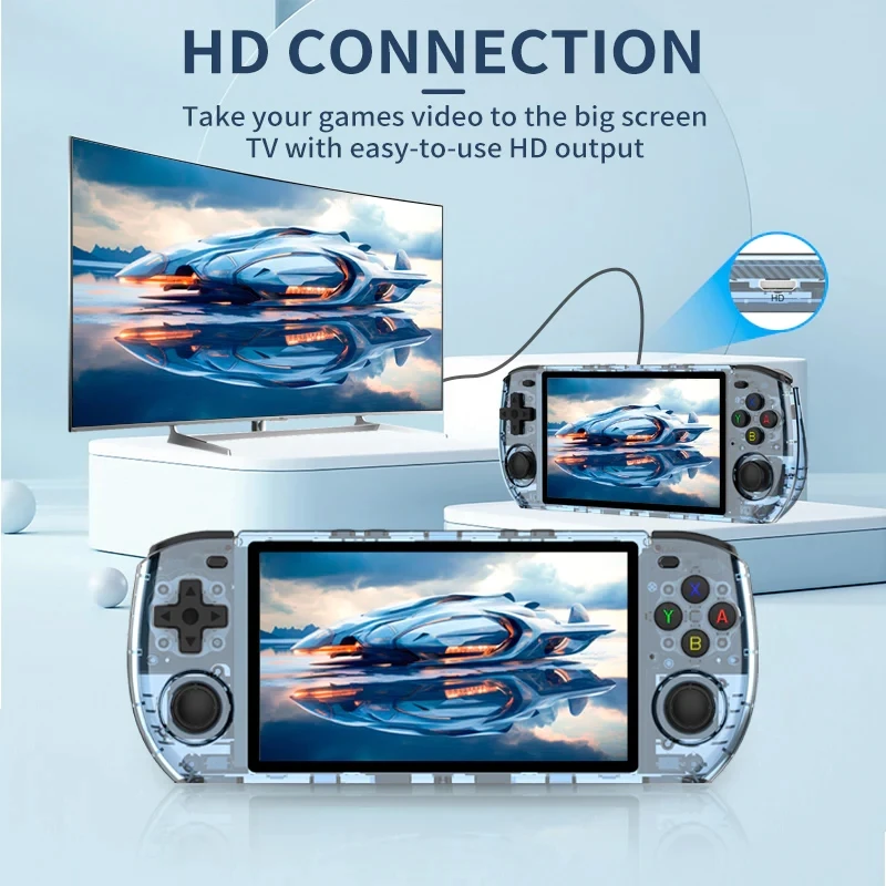 Новое поступление ручные игровые консоли RGB10MAX3 с 5-дюймовым экраном система Linux