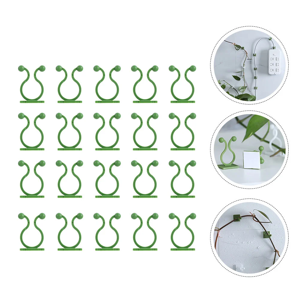 

Hook Wall Climbing Support Clips Vines Standtool Gardening Indoor Ring Cages Fixing Fixture Holder Grow Vine Invisible Sticky