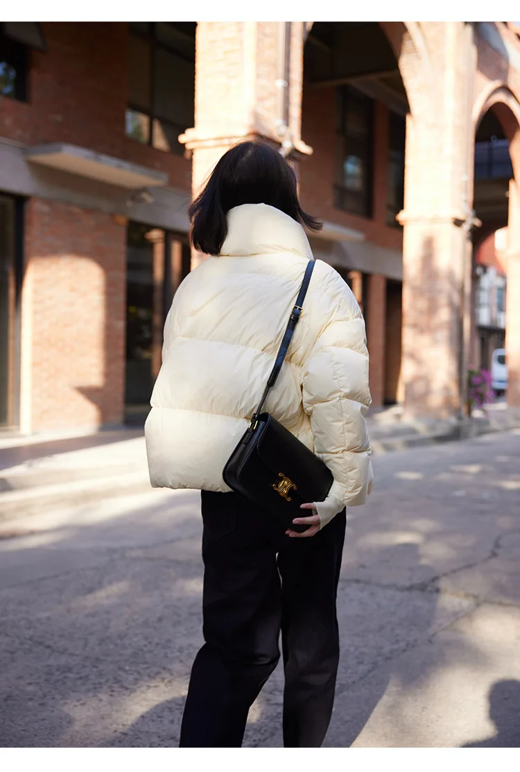 2023 Winter Fashion Women Goose Down Coat Short Parkas Jacket Thick Warm Clothing for Female Ladies Outerwear Plus Oversized