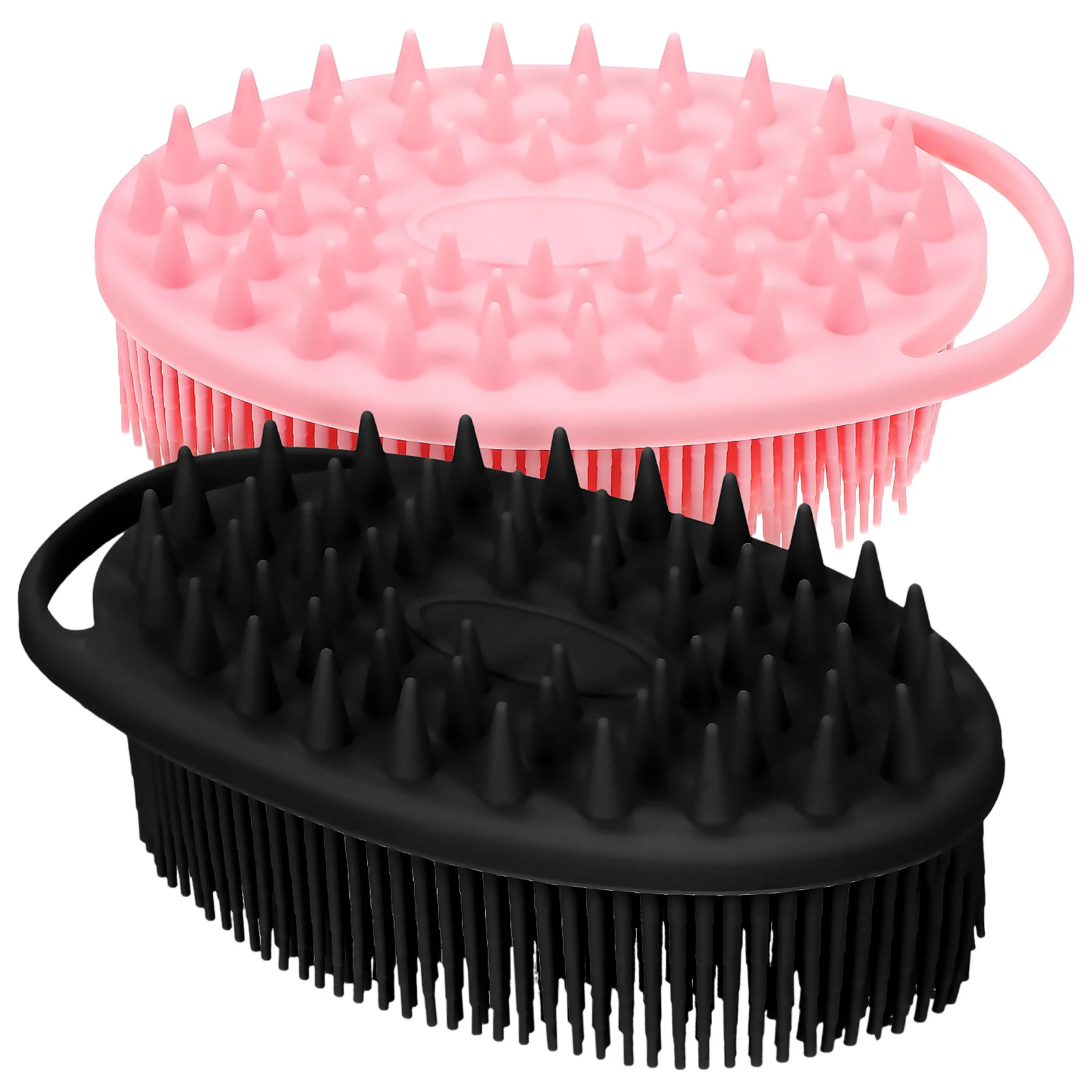 

2 Pcs Silicone Body Brushes Scrubber Bathtub Brush/Massage Silica Gel For Shower Baby