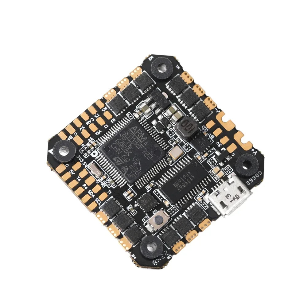 Контроллер полета T-MOTOR F7 35A/45A AIO STM32F722 MPU6500 BMP280 BLHELIS 3-6S 25 5*25 5 мм совместимый