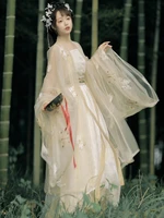 original wei jin hanfu female fairy elegant ancient wide sleeved fairy skirt summer chinese style