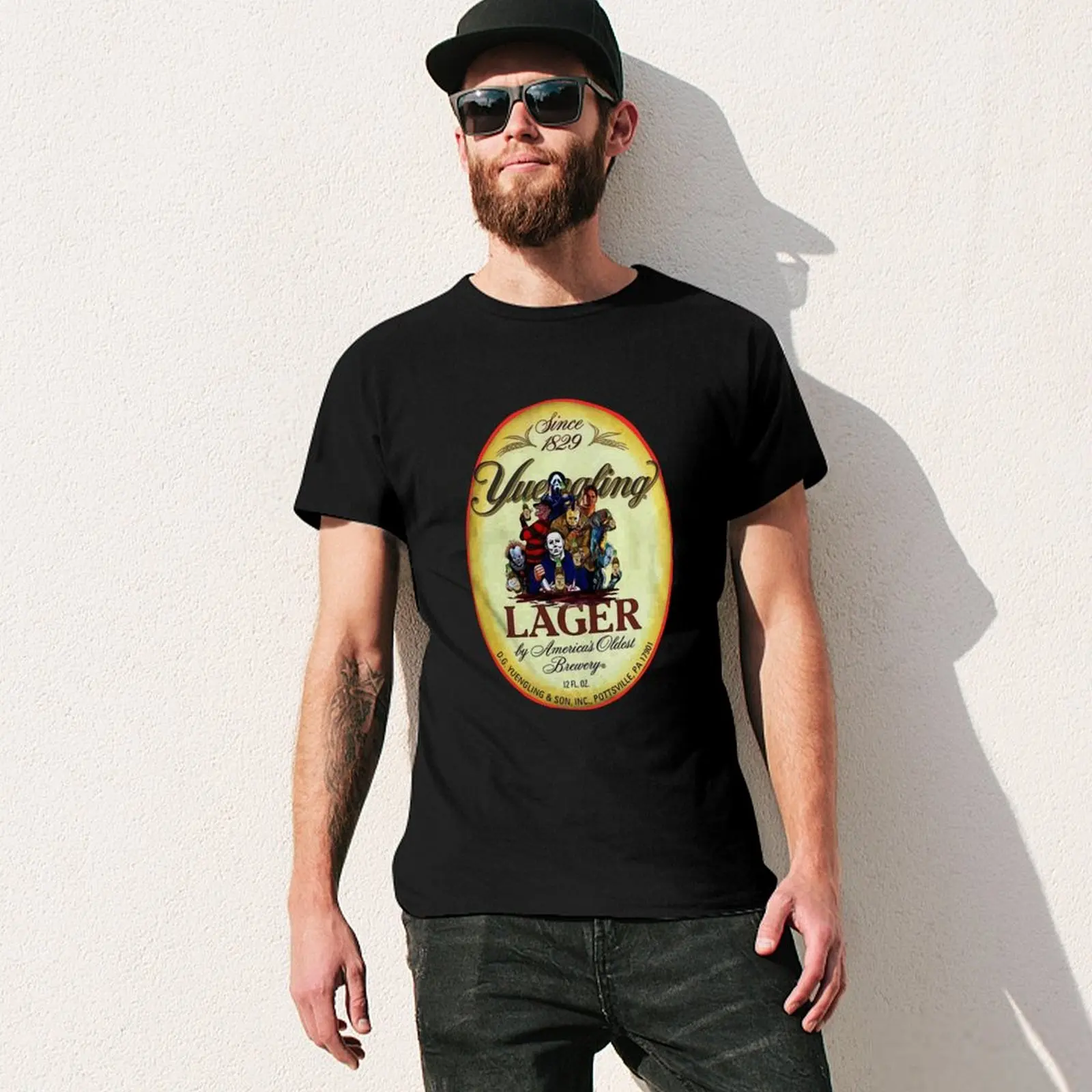 Фото Beer Halloween Since 1829 Yuengling Lager by Americas Oldest Brewery T-Shirt Big and Tall Short Sleeve Tee №3