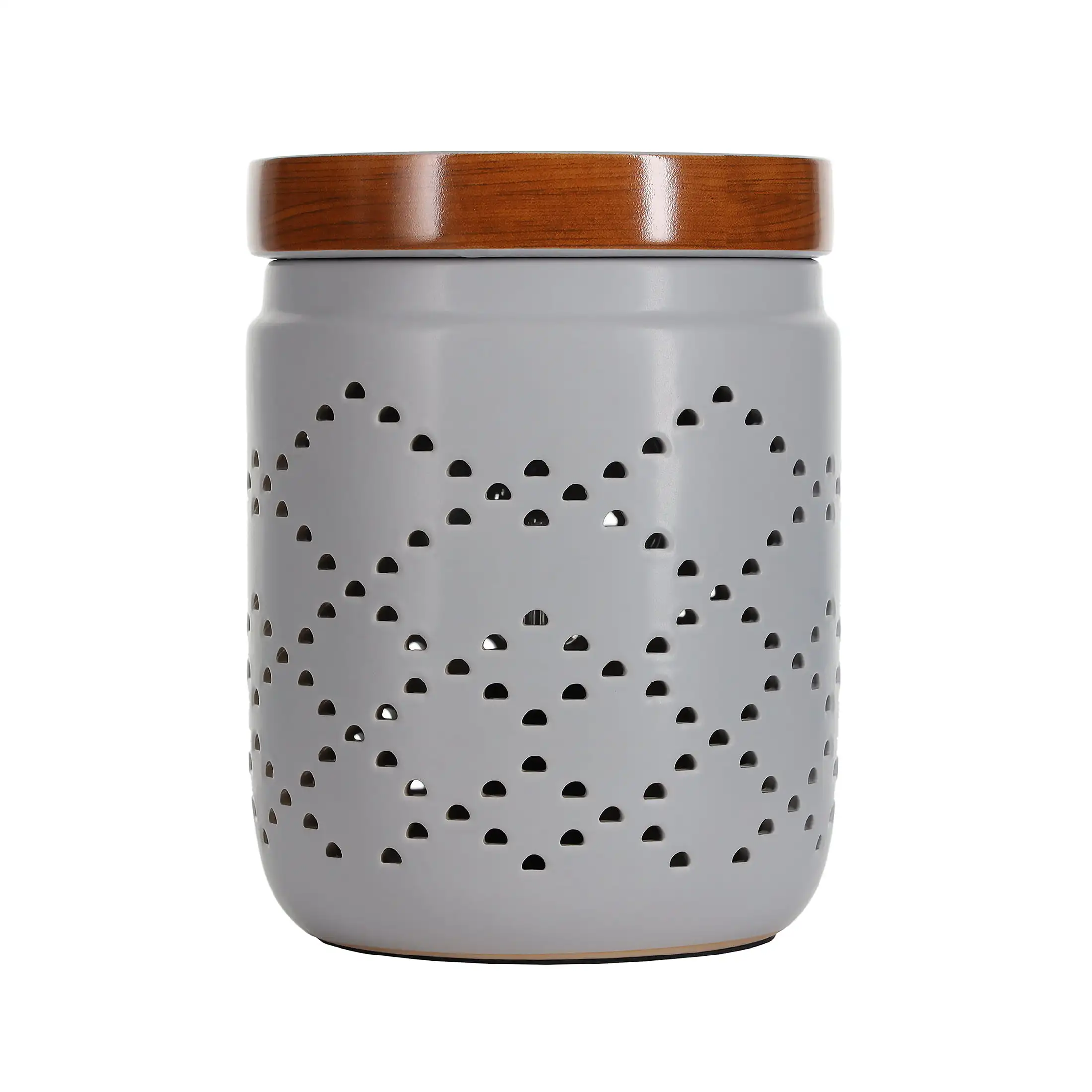

Ceramic Quilted Grey Wax Warmer