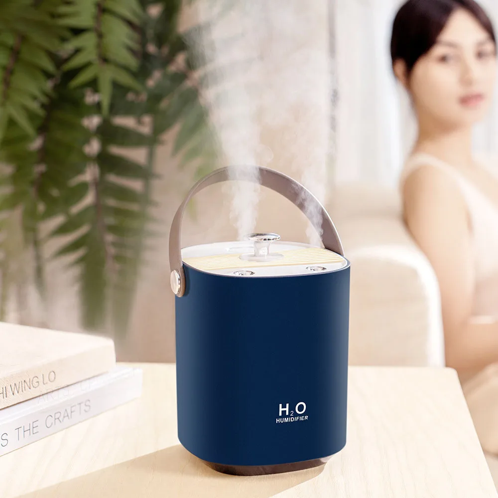 

New 1.2 Liter Double Spray Silent Ultrasonic Humidifier Portable Household Large Fog Volume Office Bedroom Air Humidifier
