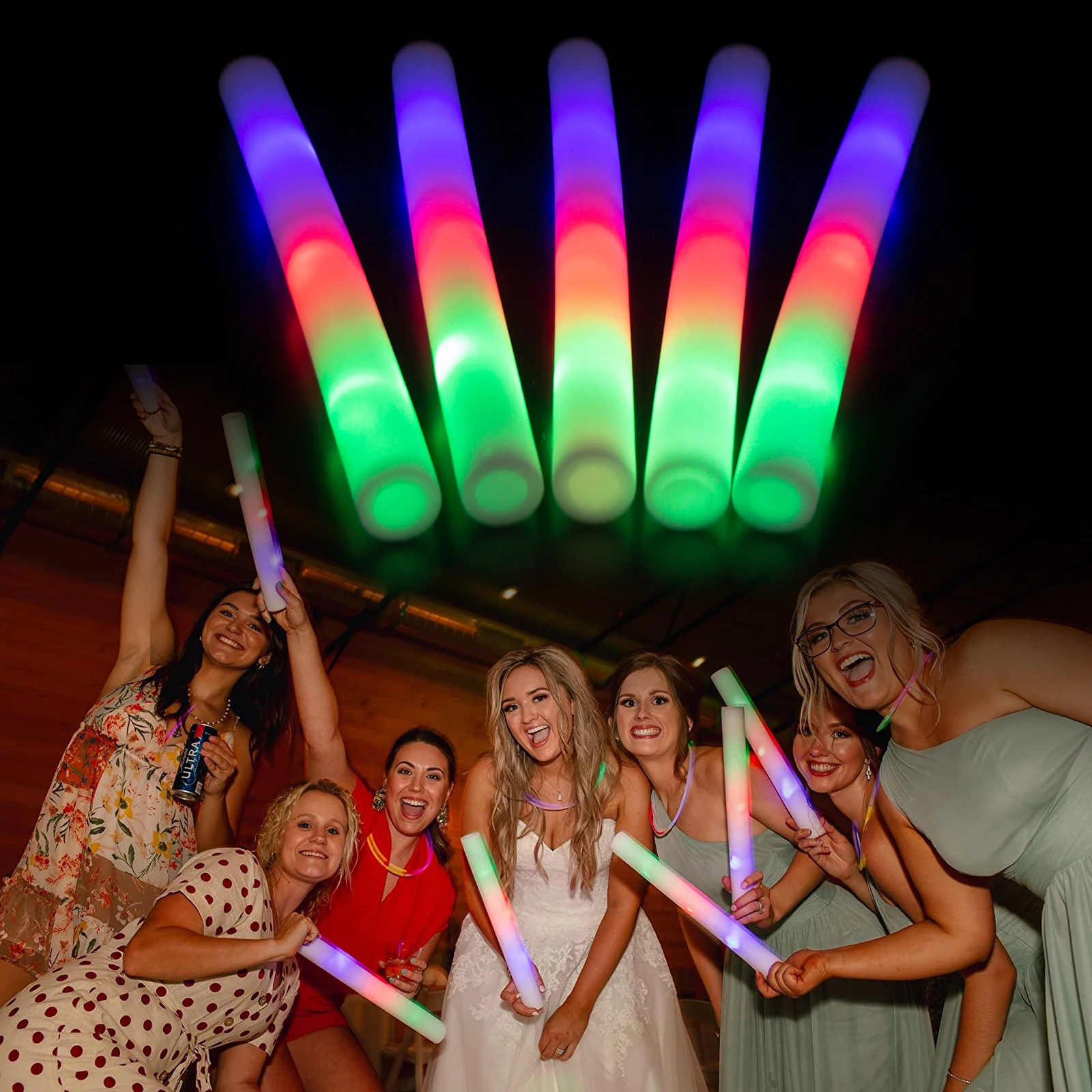 60 шт. аксессуары для детской вечевечерние светодиодные палочки из пенопласта