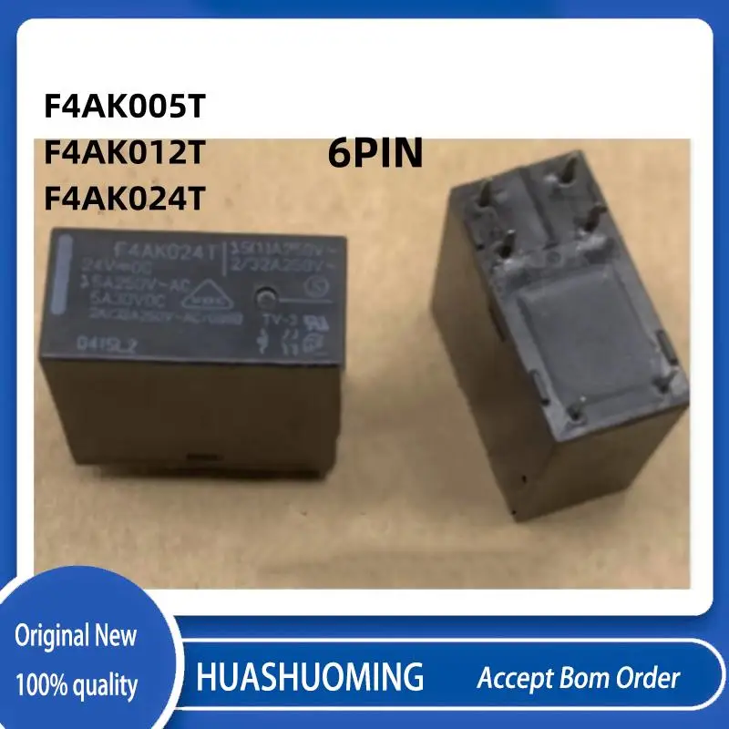 

Новинка 10 шт./партия F4AK005T 5VDC F4AK012T 12VDC F4AK024T 24VDC 6PIN 5A