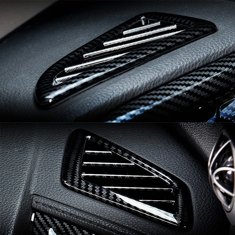 

Цветная передняя крышка из углеродного волокна для вентиляционного отверстия кондиционера, молдинговая крышка, отделка, автомобильные акс...