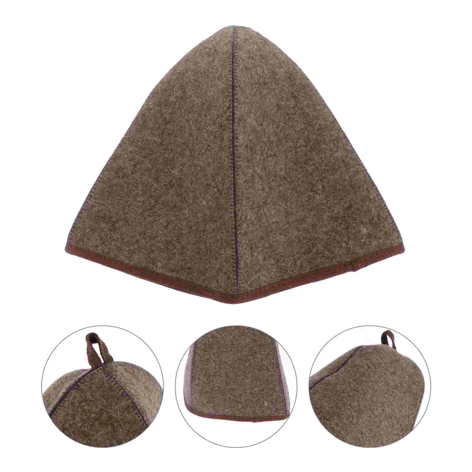 

Felt Sauna Hat Reusable Bathing Accessory Wool Absorbent Bathroom Thickened Supple Portable Russian