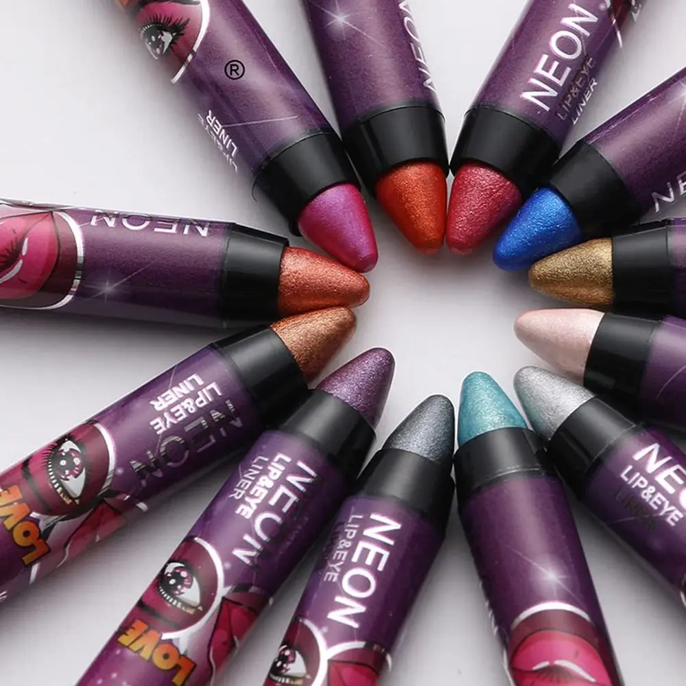 Хайлайтер стойкие тени для век Сияющие Карандаш водостойкие 2 в 1 карандаш губ |