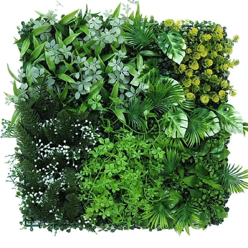 

Artificial Plastic Lawn Green Plants Wedding Photography Background Wall Shopping Mall Hotel Indoor and Outdoor Plant Decoration