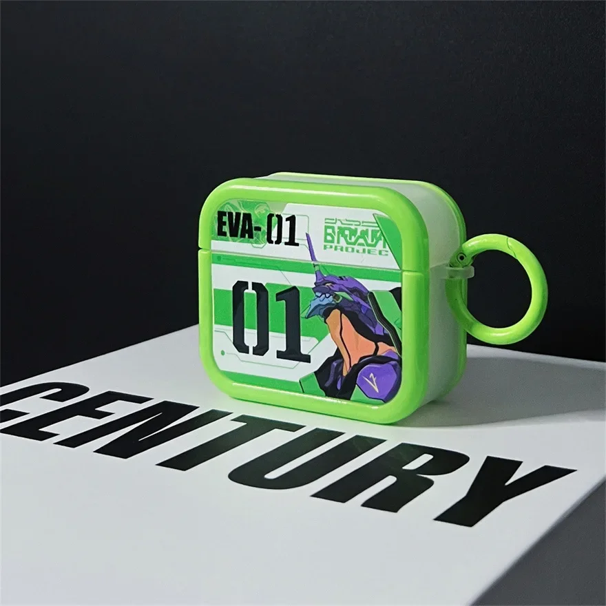 Чехол для наушников EVANGELION EVA 01 02 Airpods Pro 1 2 3 4 брелки в стиле аниме беспроводные
