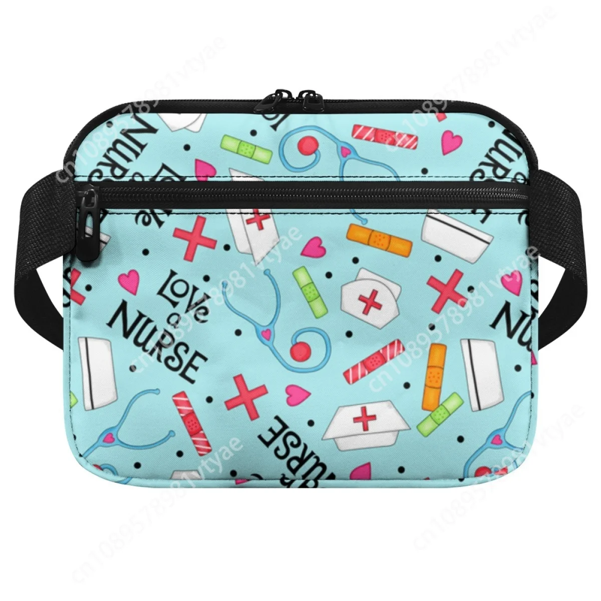 Портативная сумка с несколькими карманами для медсестер поясная принтом