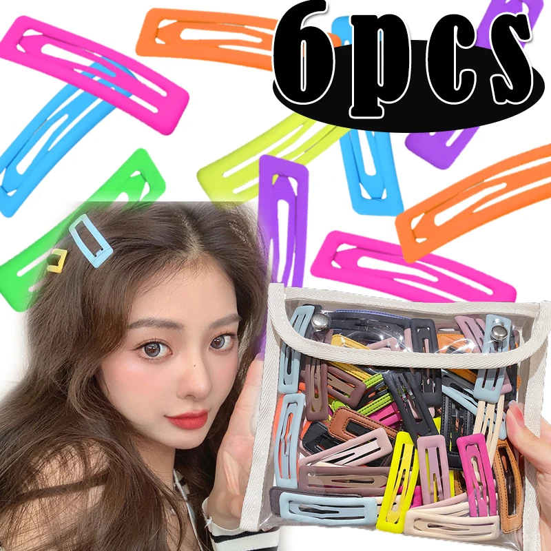 

6 шт., металлические заколки-крабы для волос