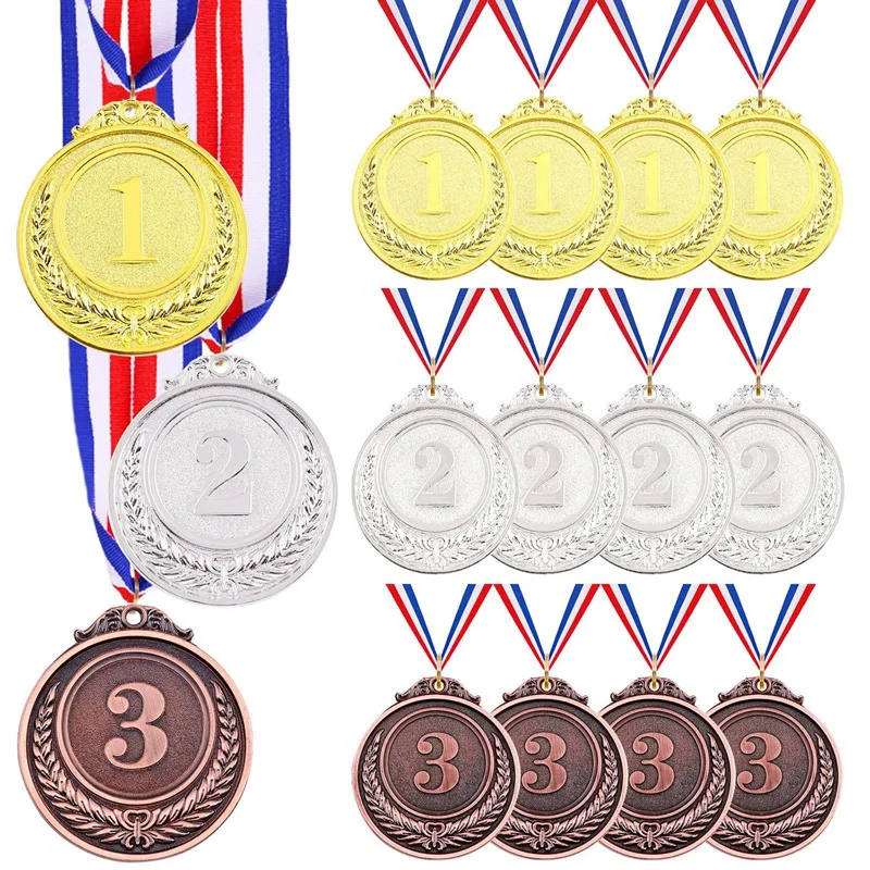

15 Pcs Winner Medals Gold Silver Bronze Award Medals,1St 2Nd 3Rd Award Medals,For Olympic Style,Party Decorations,Awards